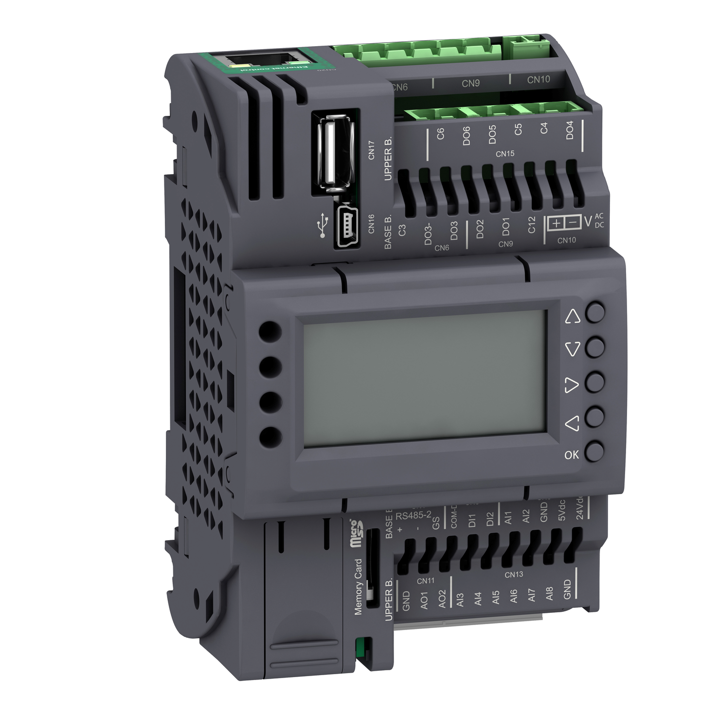 Schneider Electric-TM172PDG18S-M172 PERF. DISP 18 I/O ETH 2 RS485 2 SSR M172 PERF. DISP 18 I/O ETH 2 RS4