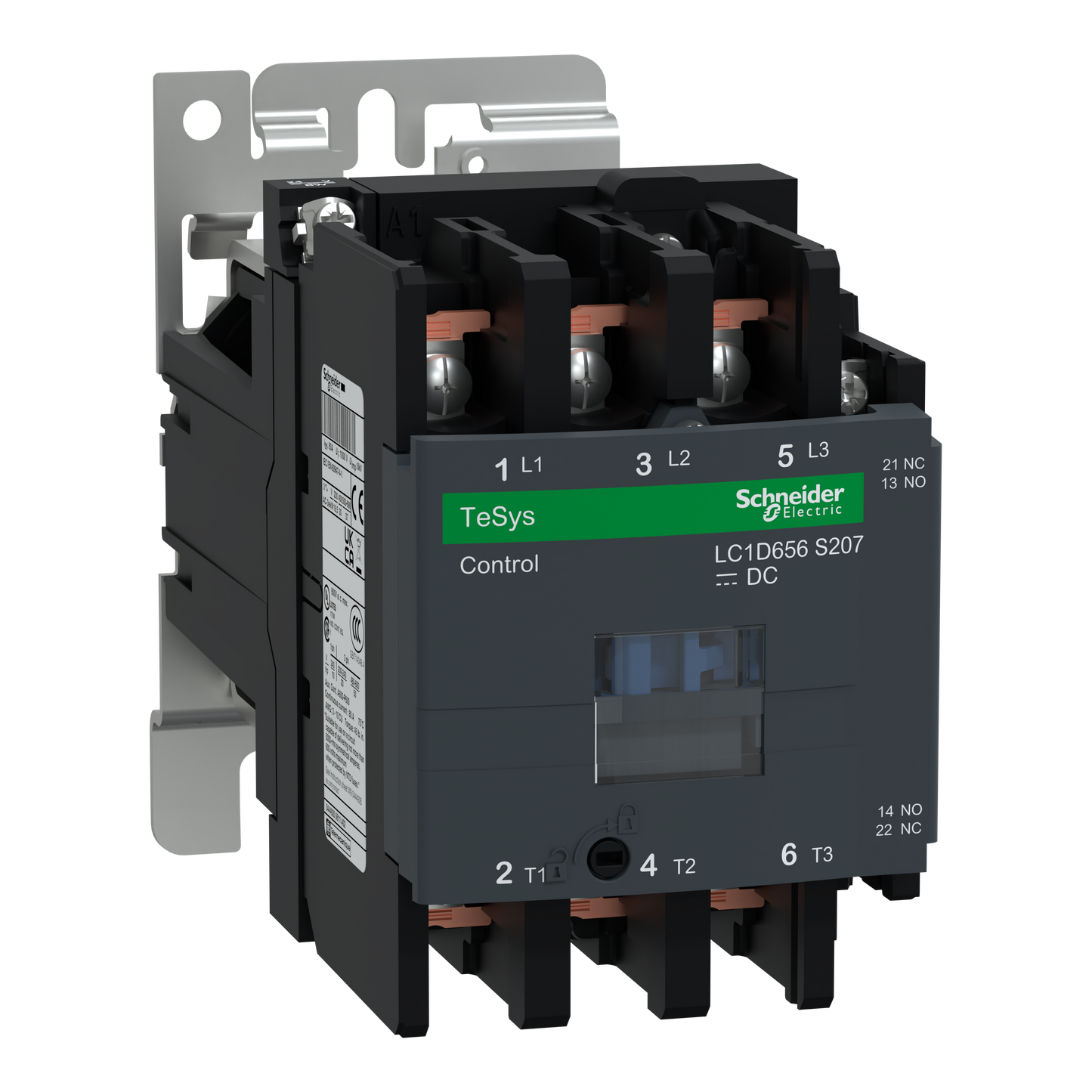 Schneider Electric-LC1D656BWS207-TeSys D - contacteur EN45545 - 3P(3NO) - AC3 <=440V 65A - 24Vcc - cosses fermées