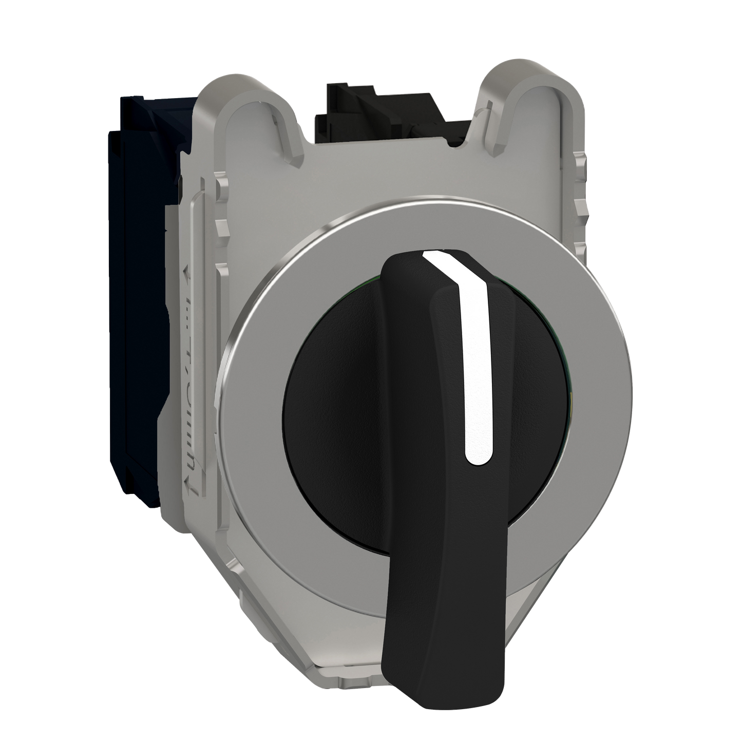 Schneider Electric-XB4FJ33-Harmony XB4 - bouton tournant à crosse - flush - 3 pos fix - noir - 2F