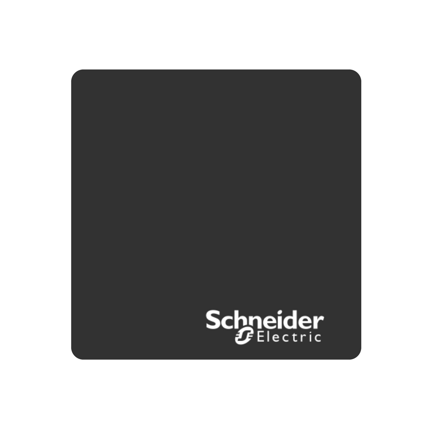 Schneider Electric-ZBYLEG101000-Harmony - plastron - vierge - 100x100 - non marqué - plastique - noir