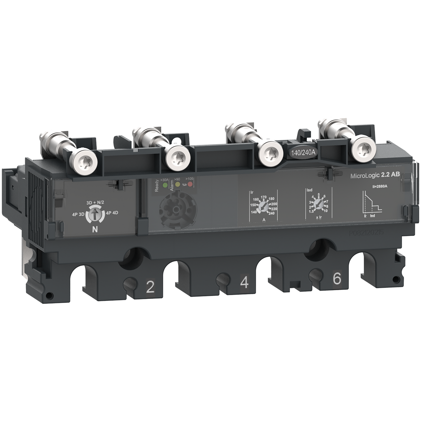 Schneider Electric-C1642B160-ComPacT NSX - Déclencheur MicroLogic 2.2AB 160A - 4P4D pour NSX160-250