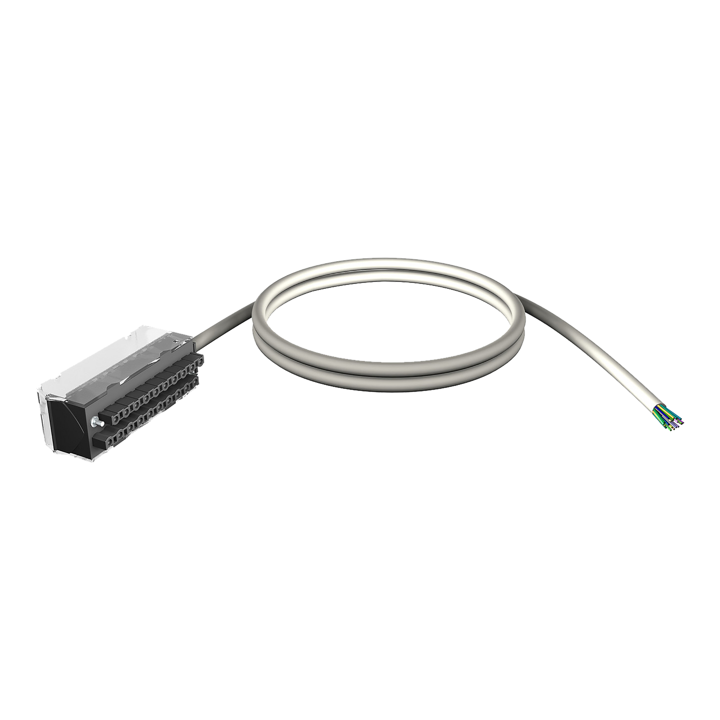 Schneider Electric-BMXFTW501S-Modicon X80 - cordon blindé - conn. 20 contacts - fils volants 1 extrémité - 5m