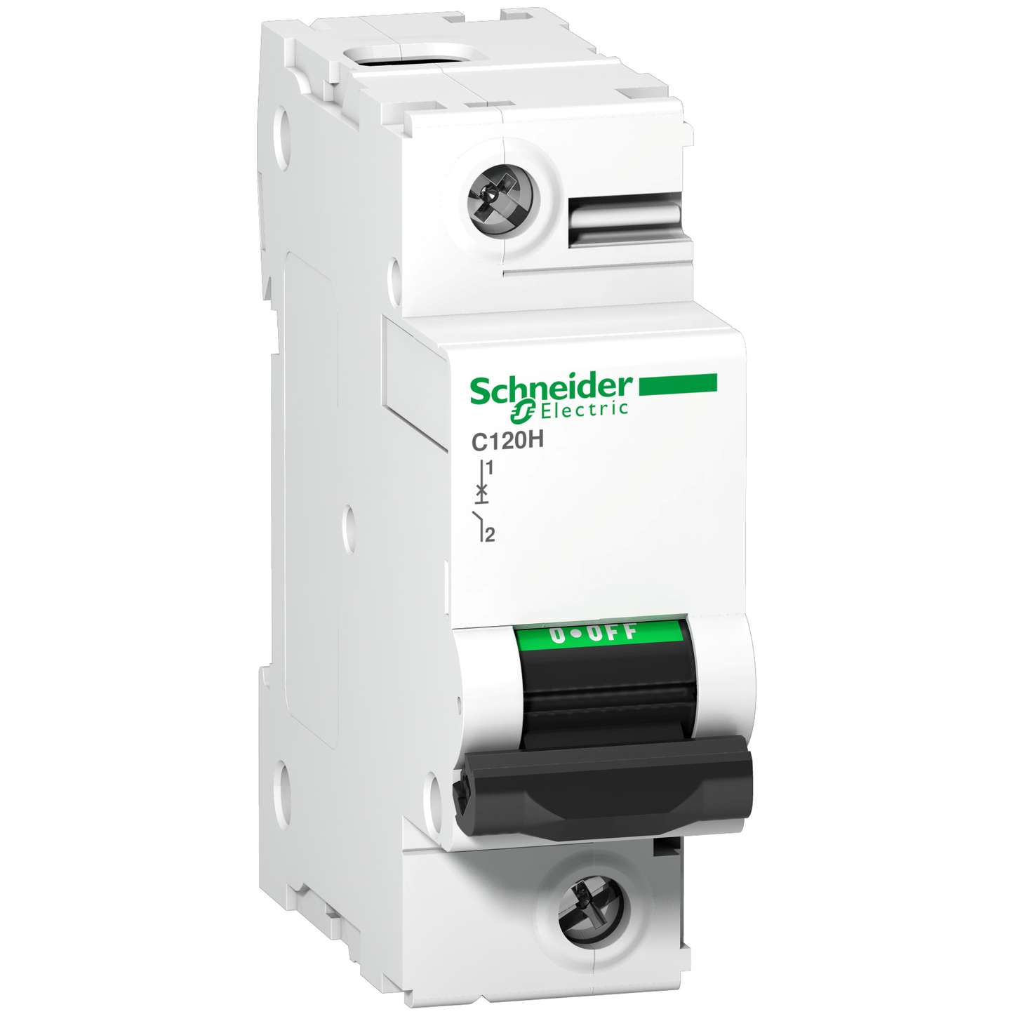 Schneider Electric-A9N18448-Acti9 C120H Disjoncteur Modulaire 1P 125 A, courbe C, 15 kA