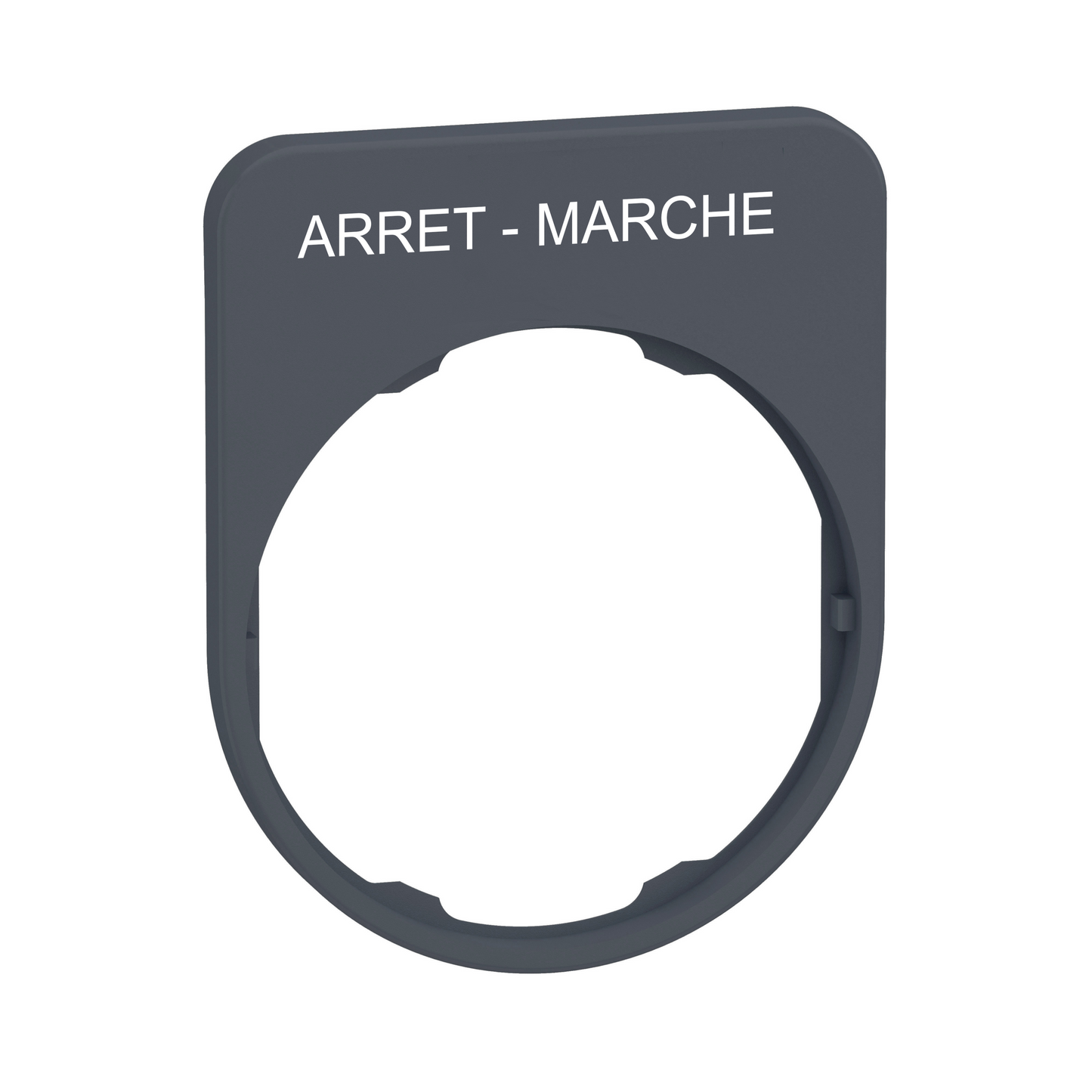 Schneider Electric-ZBYFP2166C0-LEGEND PLATE-ARRET-MARCHE MARKING-FLUSH