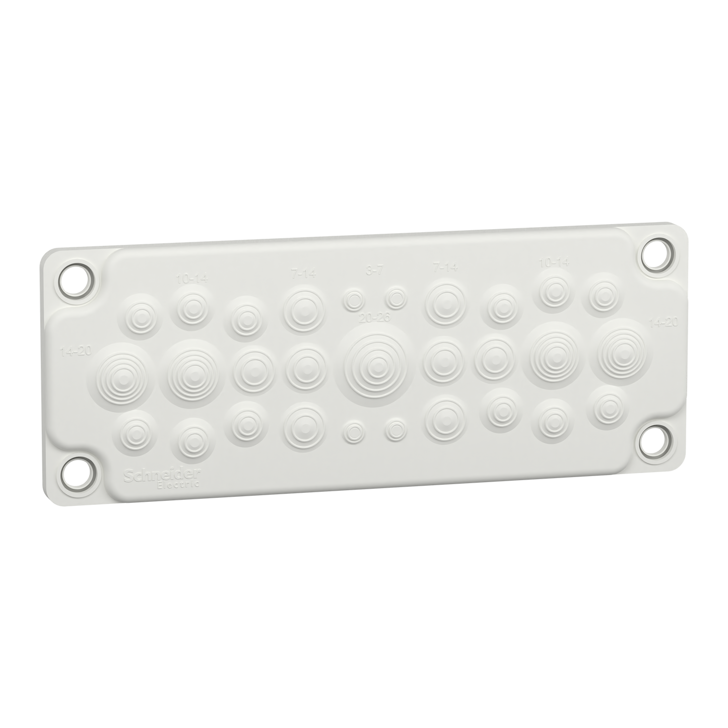 Schneider Electric-LVS08872-PrismaSeT G - Plaque passe-câbles à membrane - 29 entrées