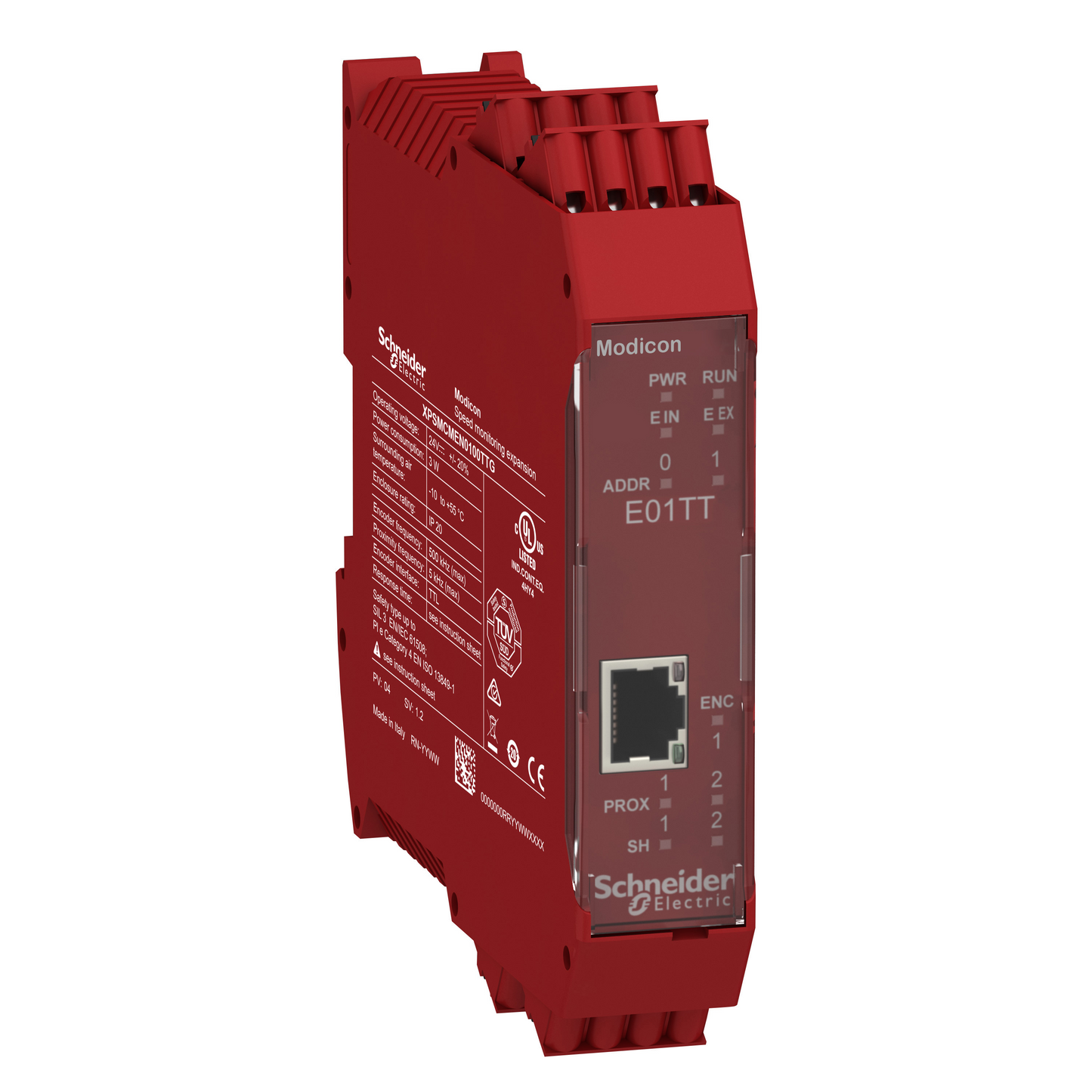 Schneider Electric-XPSMCMEN0100TTG-Preventa XPSMCM - module de contrôle de vitesse codeur TTL connecteur ressort