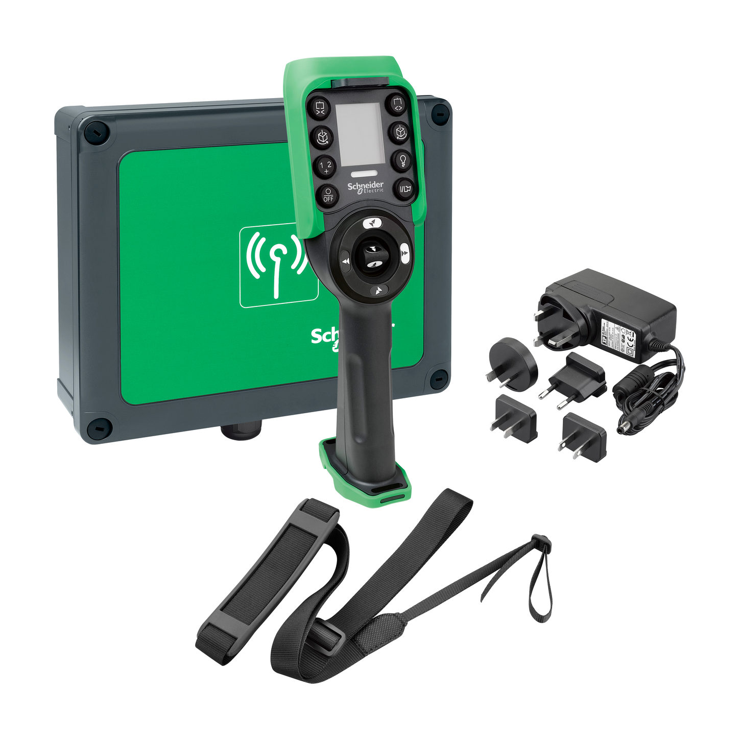 Schneider Electric-XARSK12D18W-eXLhoist - starter kit - base ZARB18W - cde ZART12D - chargeur ZARC01 et access.