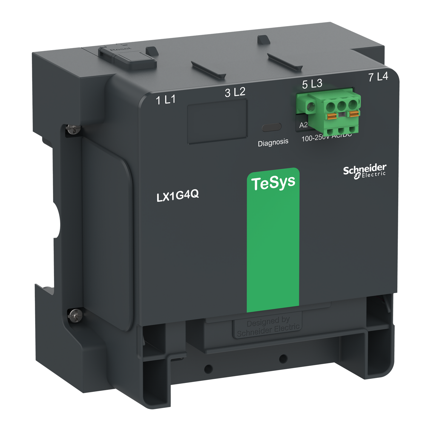 Schneider Electric-LX1G4QKUEN-Module de contrôle 100-250V AC/DC pour 4 pôles TeSys G115/225 Standard