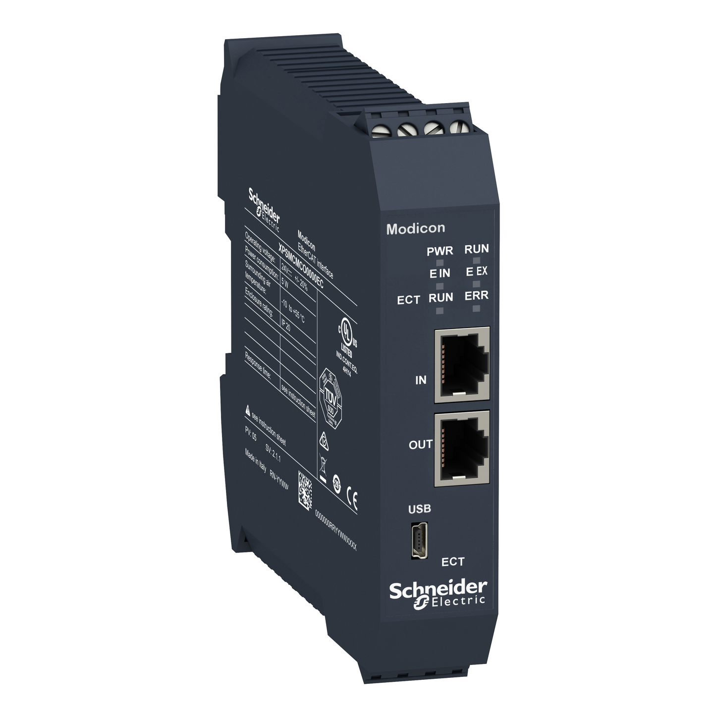 Schneider Electric-XPSMCMCO0000EC-Preventa XPSMCM - module Ethercat - connecteur à vis