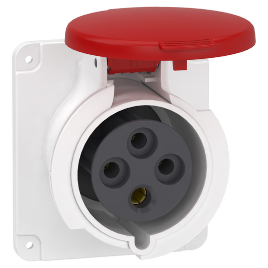 Schneider Electric-PKF32G434-Mureva - socle prise industrielle droite - 32A - IP44 - 380 - 4P - vis