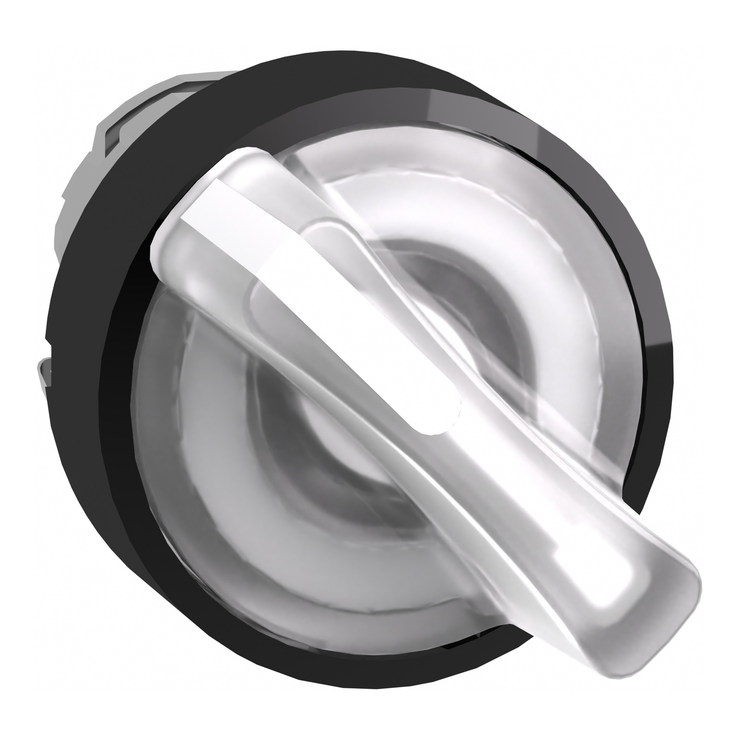 Schneider Electric-ZB4BK12137-Harmony XB4 - tête bouton à manette lumineux - Ø22 - 2 pos fix - Blanc