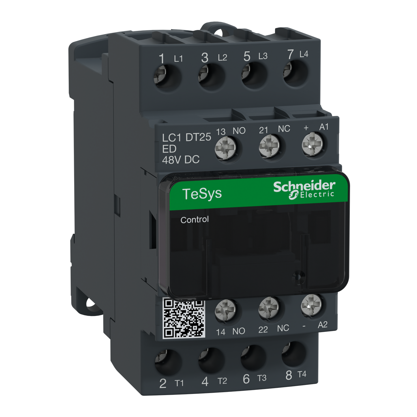 Schneider Electric-LC1DT25ED-TeSys LC1D - contacteur - 4P - AC-1 440V - 25A - bobine 48Vcc