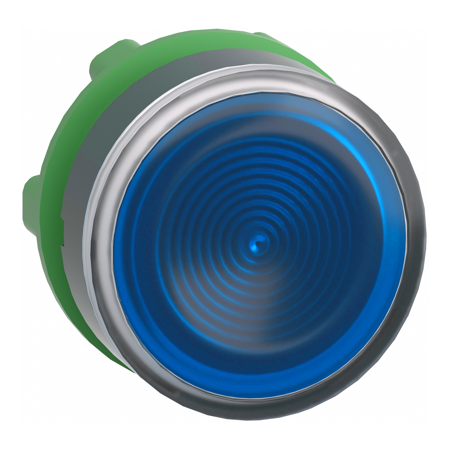 Schneider Electric-ZB5AW363S-Harmony XB5 - tête bouton poussoir lumineux DEL - Ø22 - strié - bleu