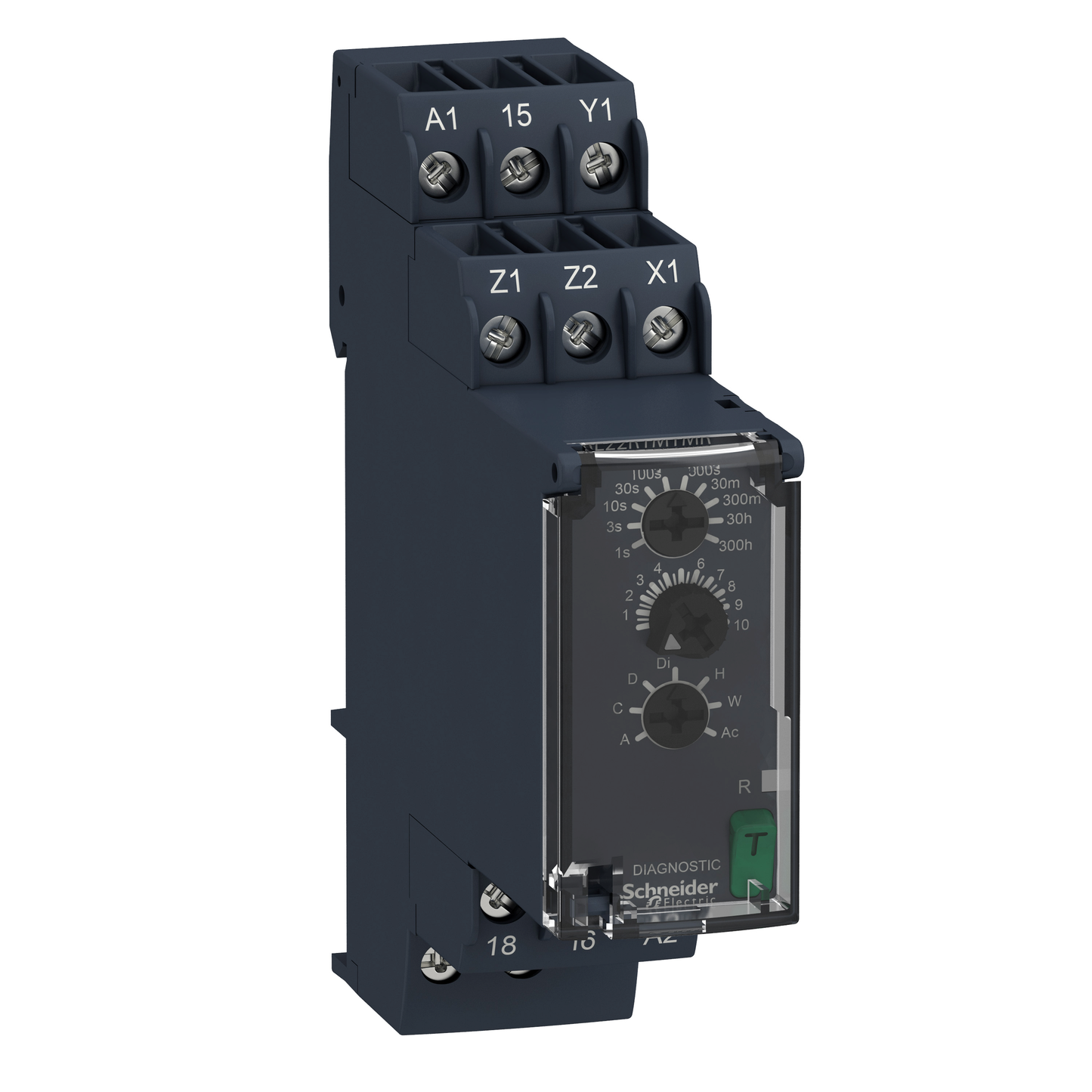Schneider Electric-RE22R1MYMR-Harmony Time RE22 - relais tempo multifonctions - 1OF - 24 à 240Vca/cc