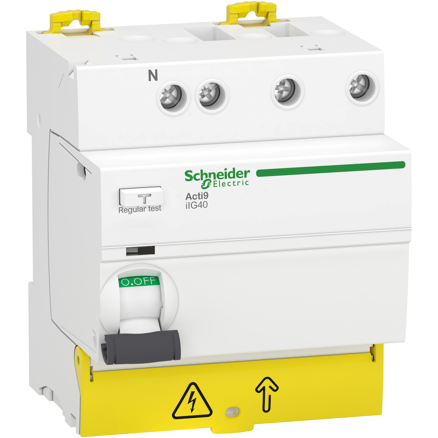 Schneider Electric-A9R67725-Acti9 iIG40 - Inter. diff tête de groupe - 3P+N - 25A - 30mA - Type AC