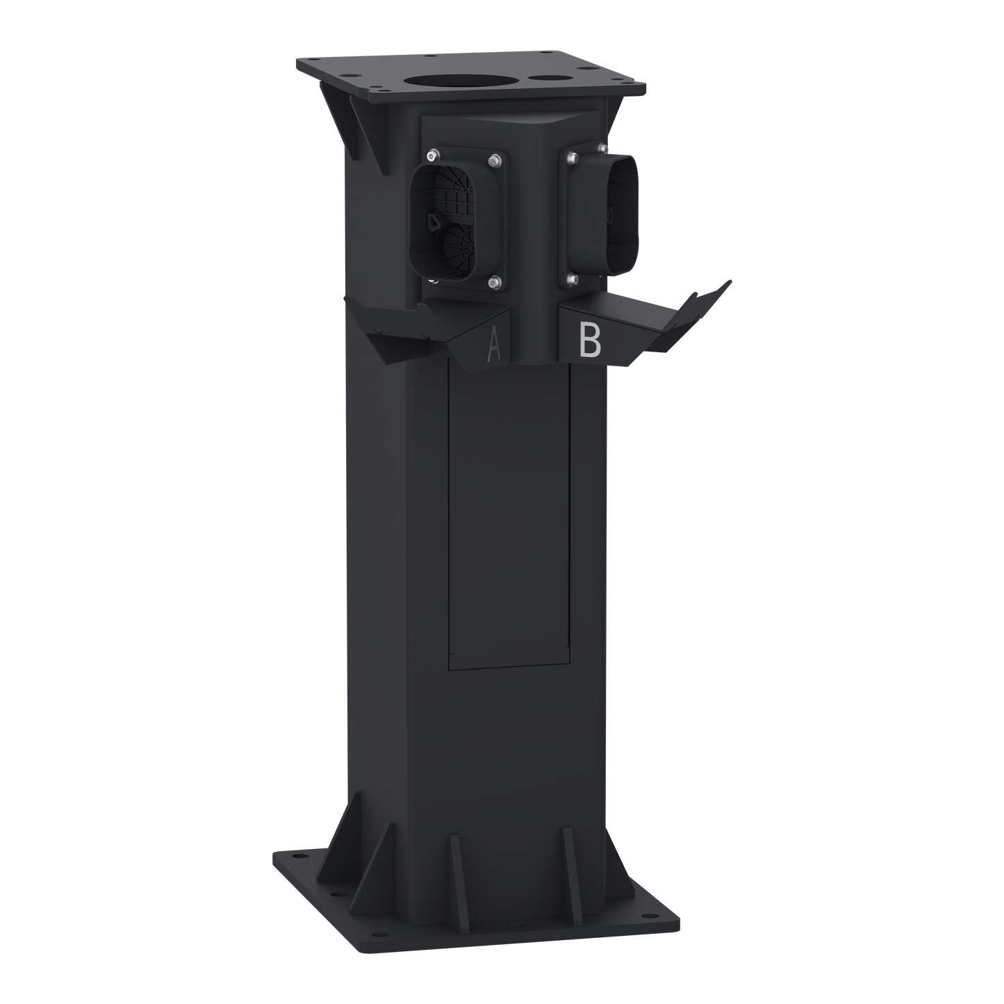 Schneider Electric-EVP1DB5LG-Evlink Pro DC - Pied pour borne - 1 prise CCS2 + 1 prise CHAdeMO - H 75 cm