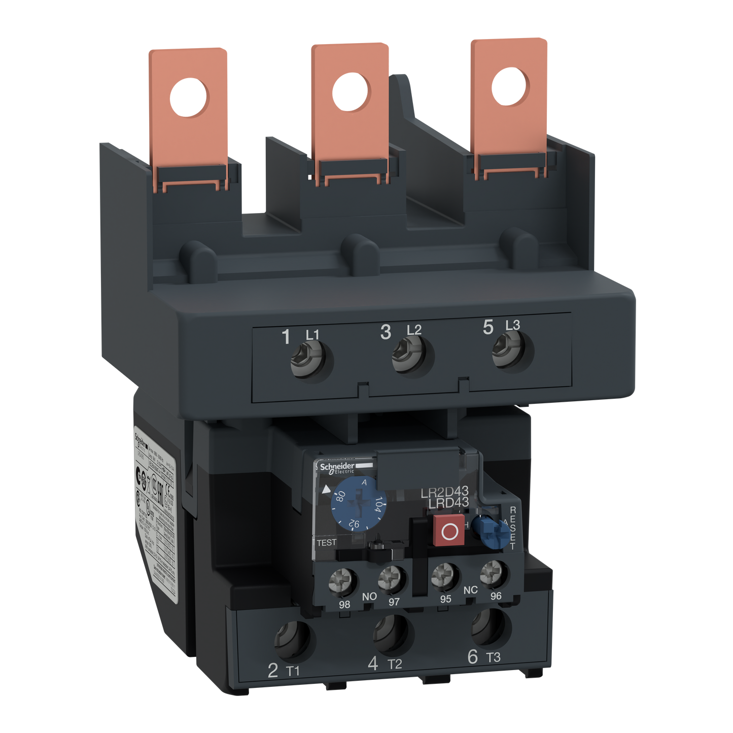 Schneider Electric-LRD4365-TeSys LRD - relais de protection thermique - 80..104A - classe 10A