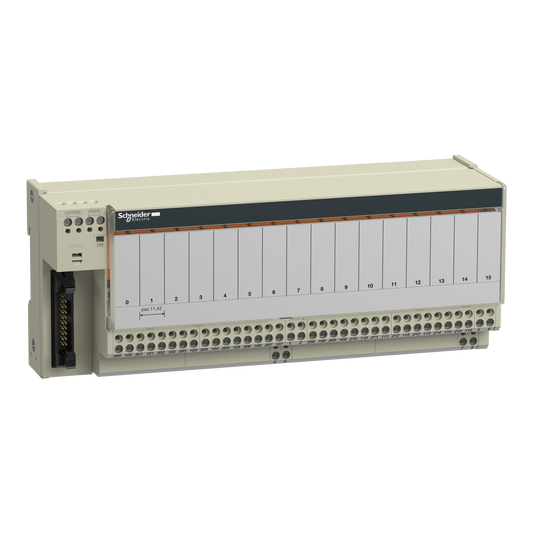 Schneider Electric-ABE7R16T210-Telefast ABE7 - embase - relais embrochable - 16 voies - relais 10mm - 19 à 30V