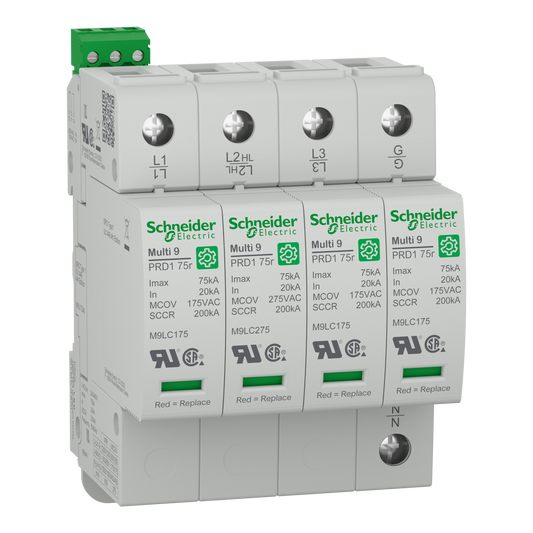 Schneider Electric-M9L17240-Multi 9 PRD1 75r 4P T1 120/240V Parafoudre debro UL1449