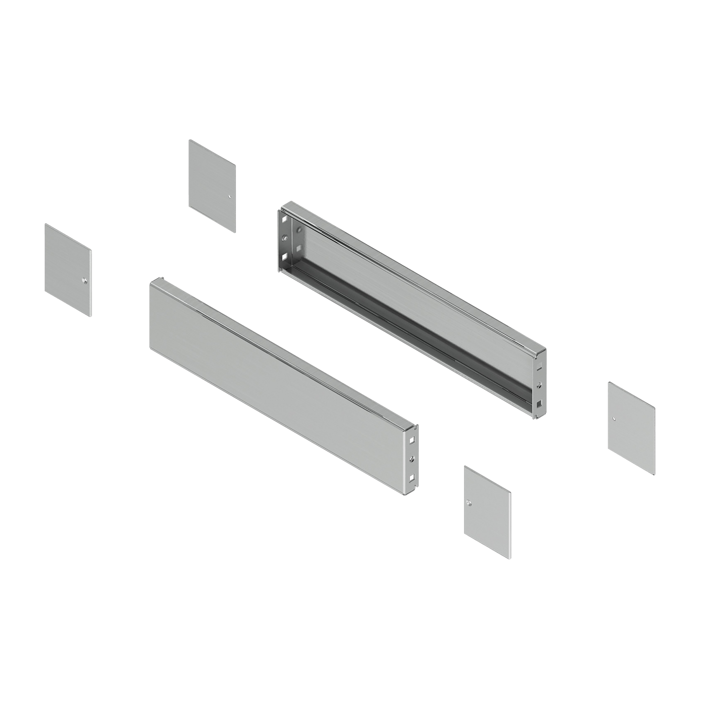 Schneider Electric-NSYSPSX5100-PanelSeT SFN Accessoires - jeu 2 panneaux latéraux - inox 304L - 500x100mm