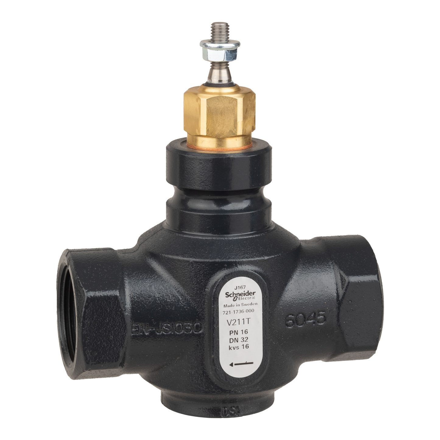 Schneider Electric-7211736000-Vanne 2 voies acier taraudée PN16 DN32 Kv16