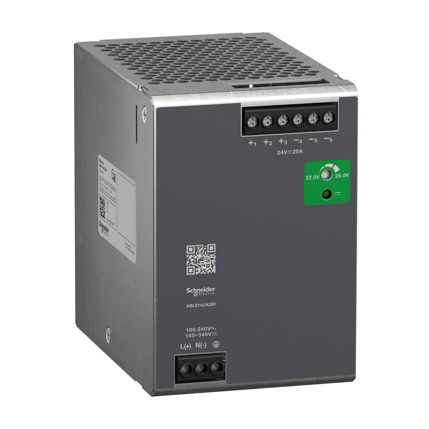 Schneider Electric-ABLS1A24200-Modicon ABL - alimentation à découpage - 20A - 100à240Vca mono/biphasé - 24Vcc