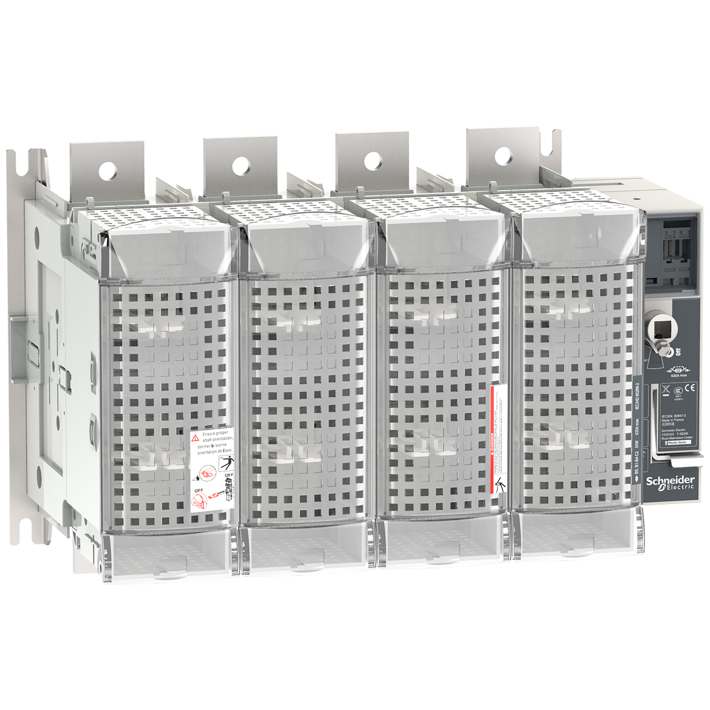 Schneider Electric-LV481674-FuPact GS - interrupteur sectionneur fusible - 630A - 4P - BS C1/2 - F&R CTRL
