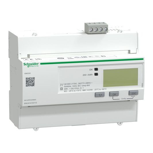 Schneider Electric-A9MEM3350-Acti9 iEM - compteur d'énergie tri - 125A - Modbus