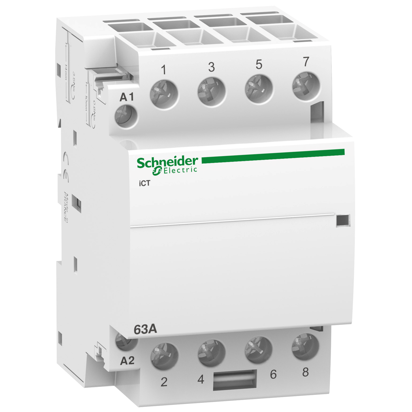 Schneider Electric-A9C20164-Acti9 iCT - Contacteur auxiliarisable - 4P - 63A - 4NO - 24Vca - 50Hz