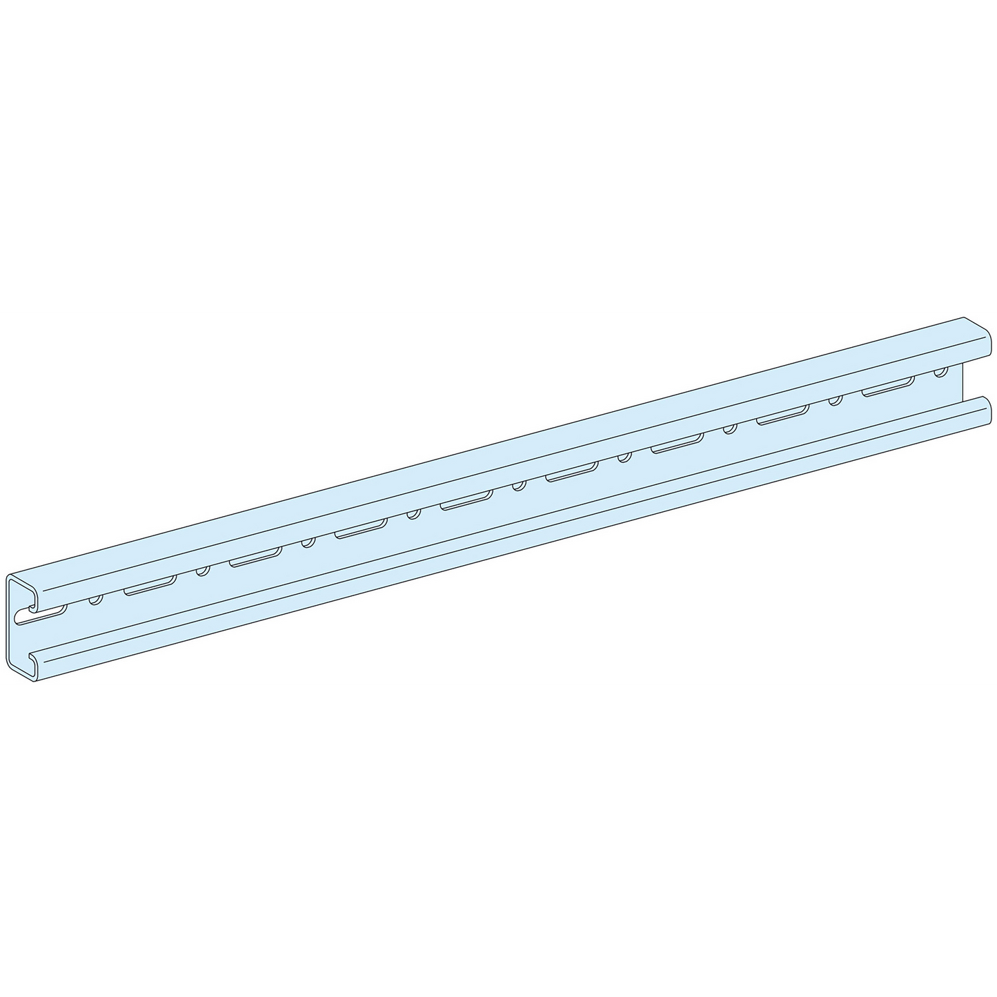 Schneider Electric-LVS08783-PrismaSeT P - Support bridage câbles - Profil en C - L1600