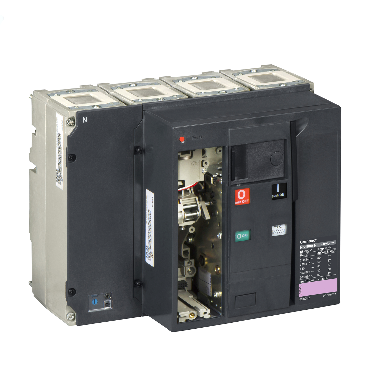 Schneider Electric-33294-ComPact NS1000N - bloc coupure - 4P - 50KA - fixe électrique
