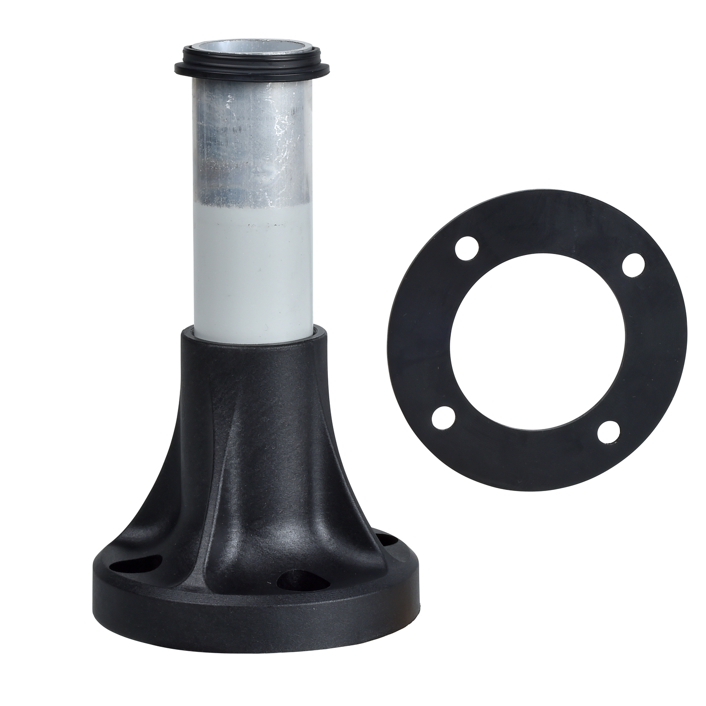 Schneider Electric-XVBZ02A-Harmony XVB - tube support+pied de fixation L=80mm - aluminium