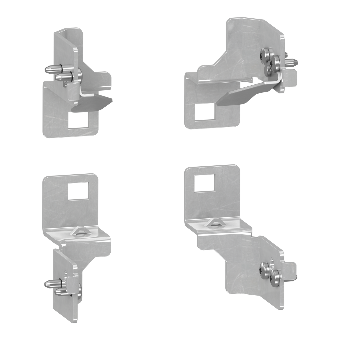 Schneider Electric-NSYSFNPB-PanelSeT SFN Accessoires - 1 jeu de 4 équerres de fixation standard pour châssis