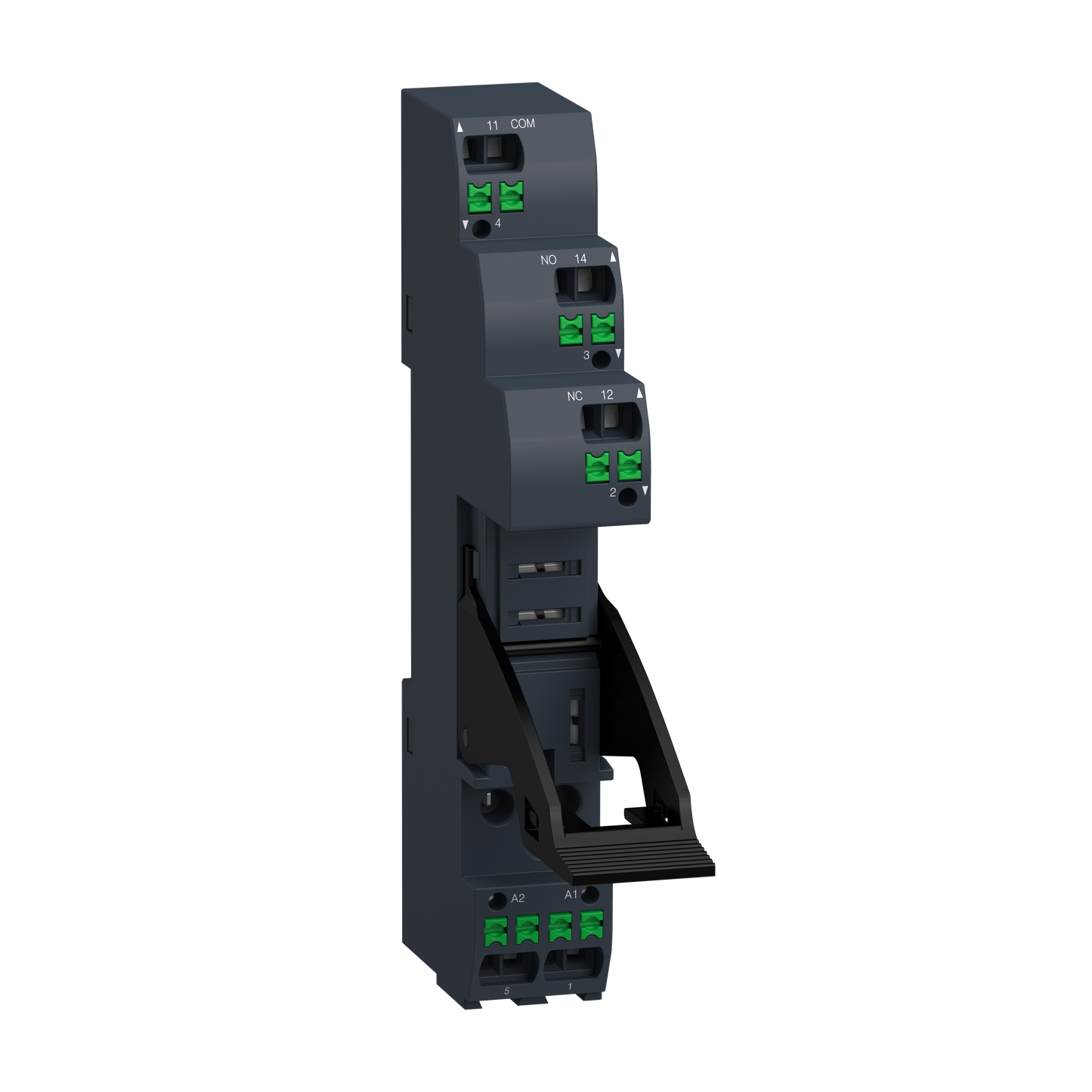 Schneider Electric-RGZE05P-RGZ push-in socket with clamp, separate contact, for RXG1 relays
