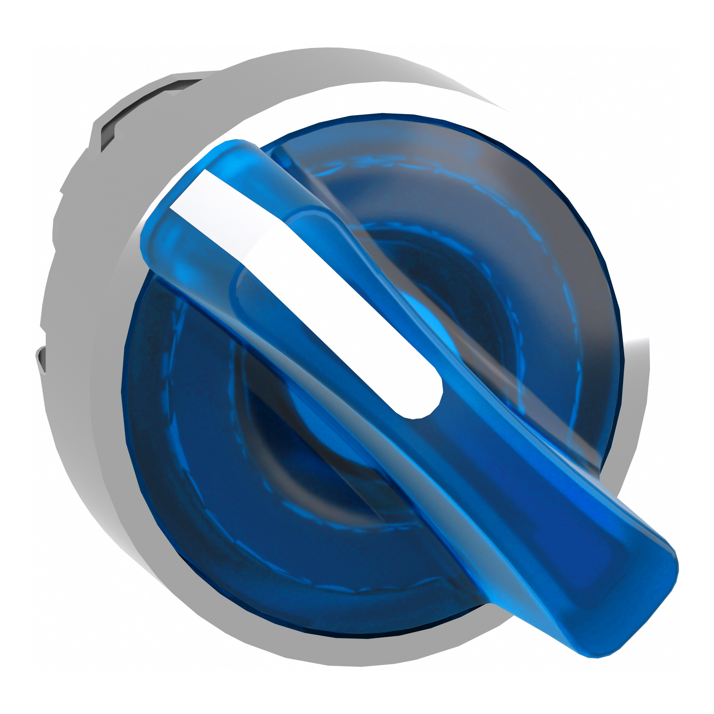 Schneider Electric-ZB4BK1263-Harmony XB4 - tête bouton à manette lumineux - Ø22 - 2 pos fix - bleu