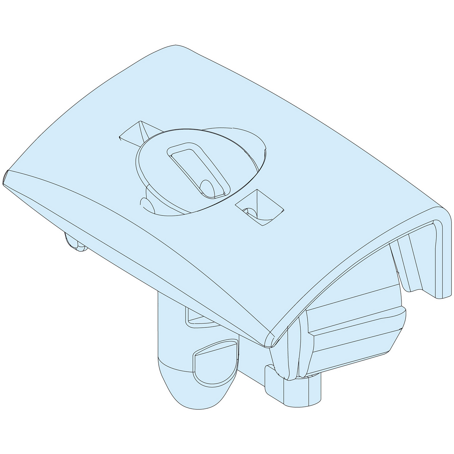 Schneider Electric-LVS01094-PrismaSeT G - Préhenseur de plastron 1/4 tour - pièce rechange (x10)