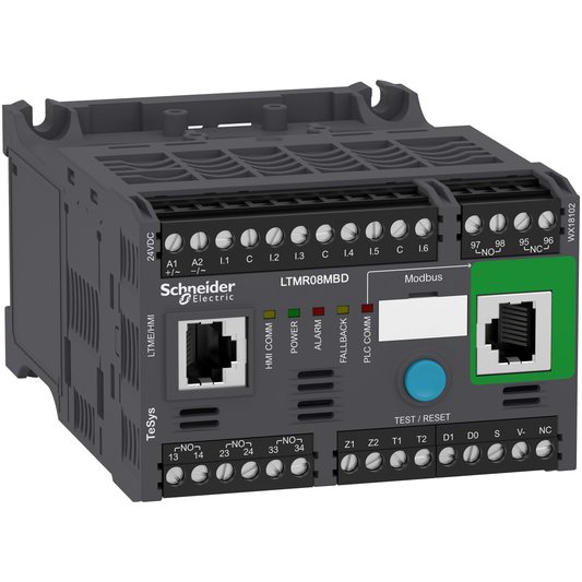 Schneider Electric-LTMR08MBD-TeSys T contrôleur moteur LTM R, Modbus, 24 V CC, 0,4...8 A