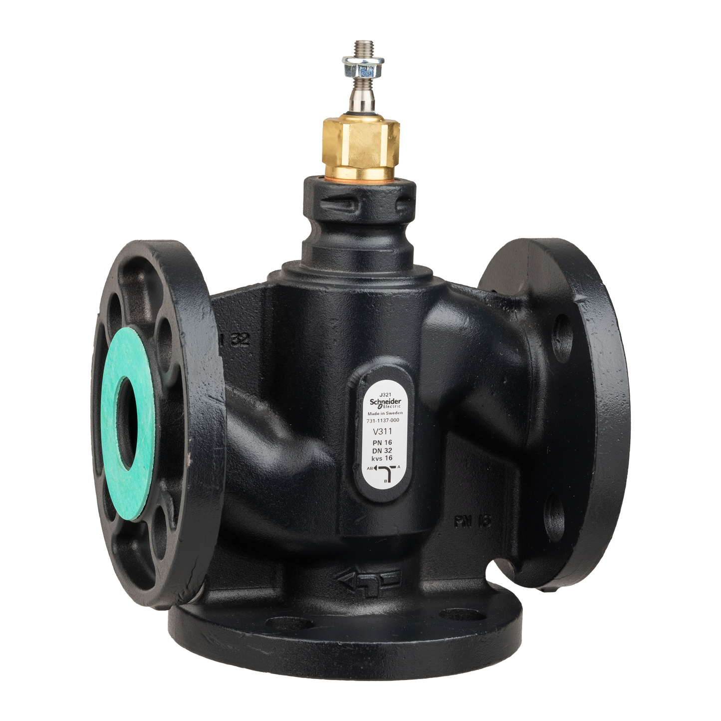 Schneider Electric-7311137000-Vanne 3 voies acier à bride PN16 DN32 Kv16