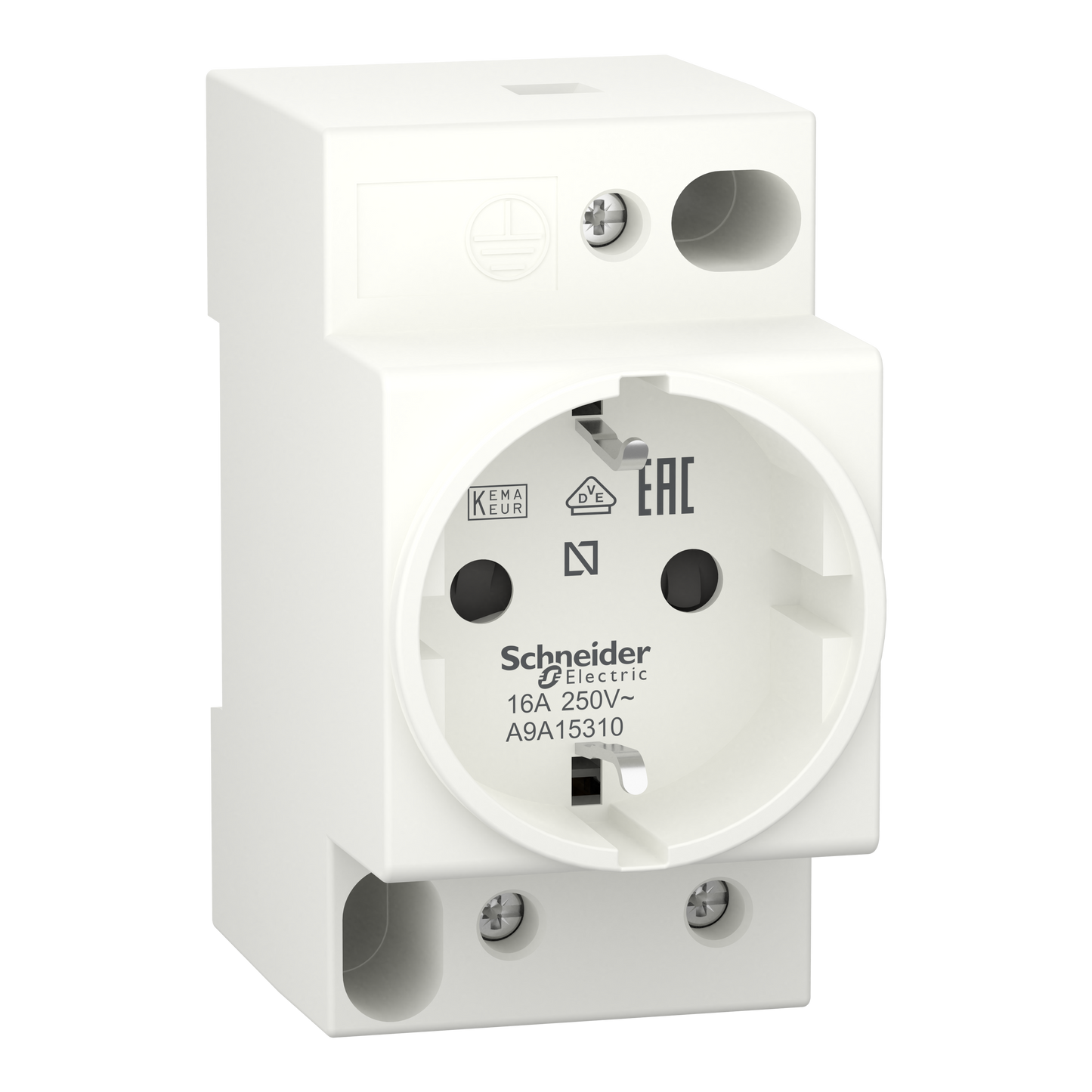 Schneider Electric-A9A15310-Prise de courant modulaire 16A 2P+T standard allemand 250V