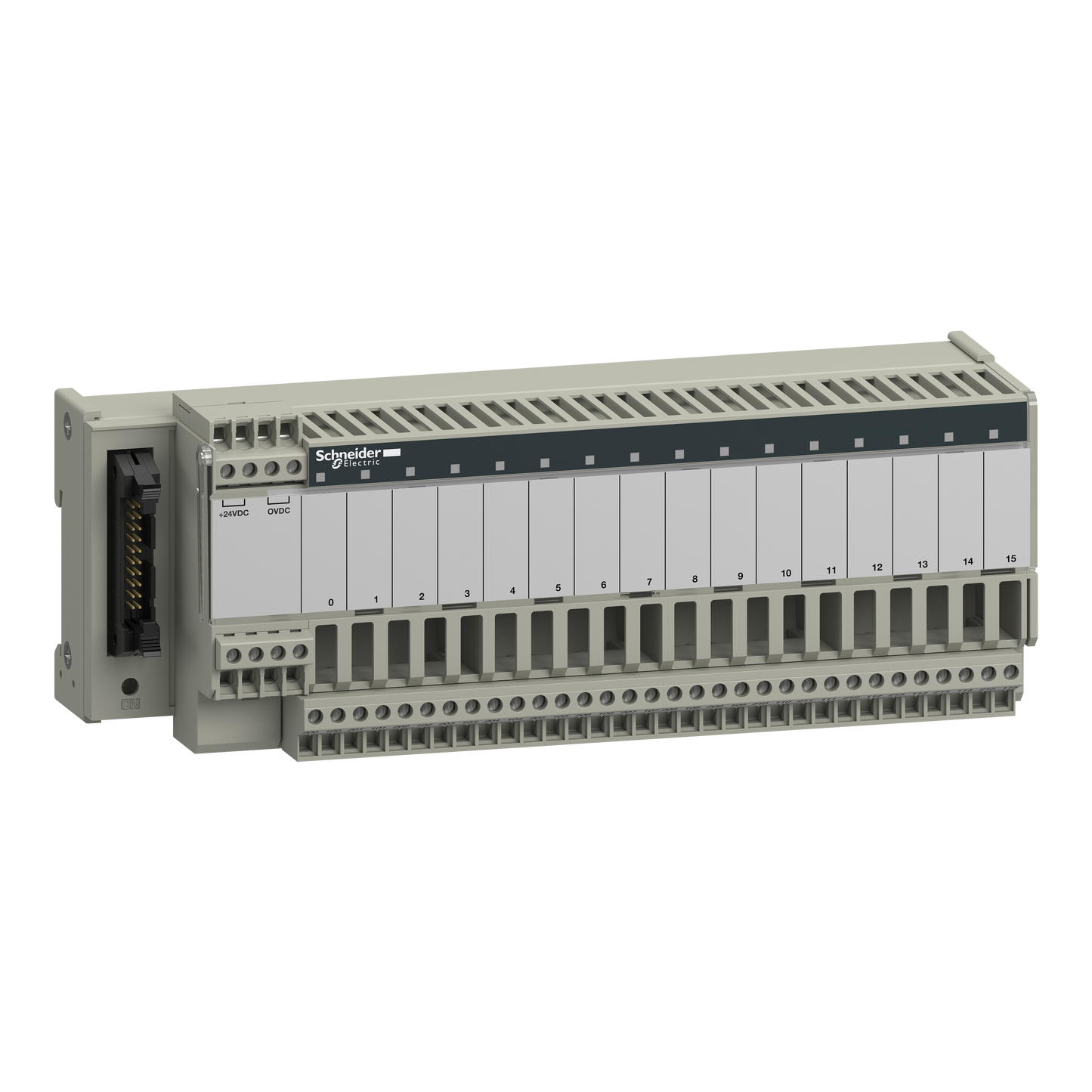 Schneider Electric-ABE7S16E2F0-Telefast ABE7 - embase - relais de sortie statique soudé - 16 entrées - 115Vca