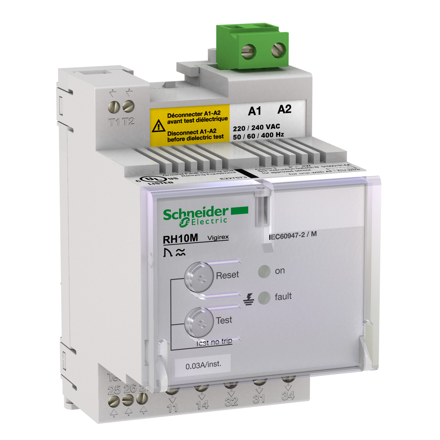 Schneider Electric-56135-Vigirex RH10M 220-240VAC sensibilité 0,3A instantané