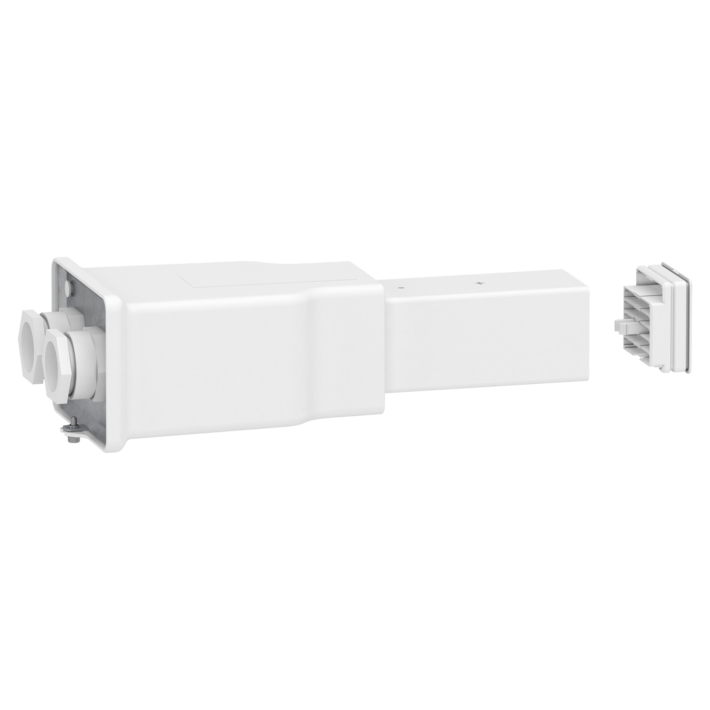 Schneider Electric-KBB40ABG44TW-Canalis KBB - embout d'aliment. gauche & droite 40A blanc - 2x(3L+N)+PE - bus