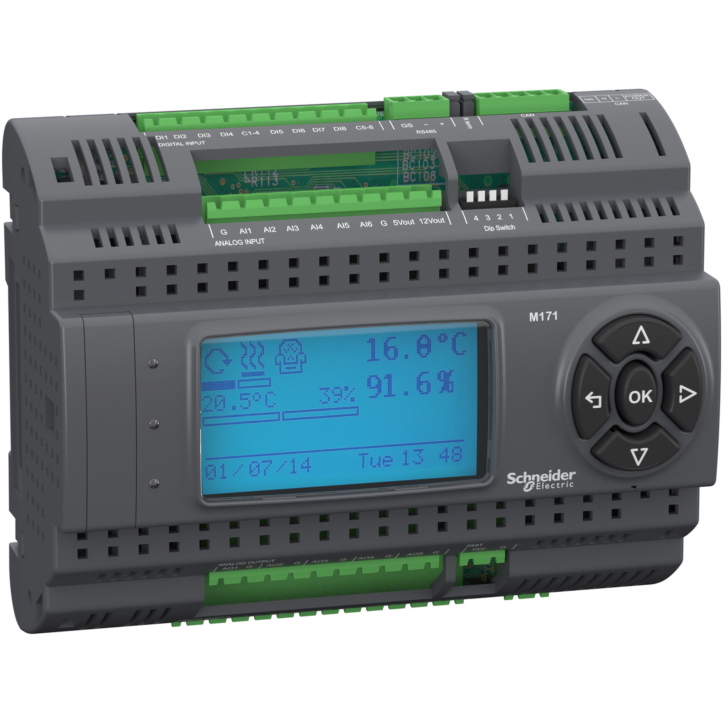 Schneider Electric-TM171PDM27S-M171 PERF. DISPLAY 27 IOS MODBUS, 2 SSR
