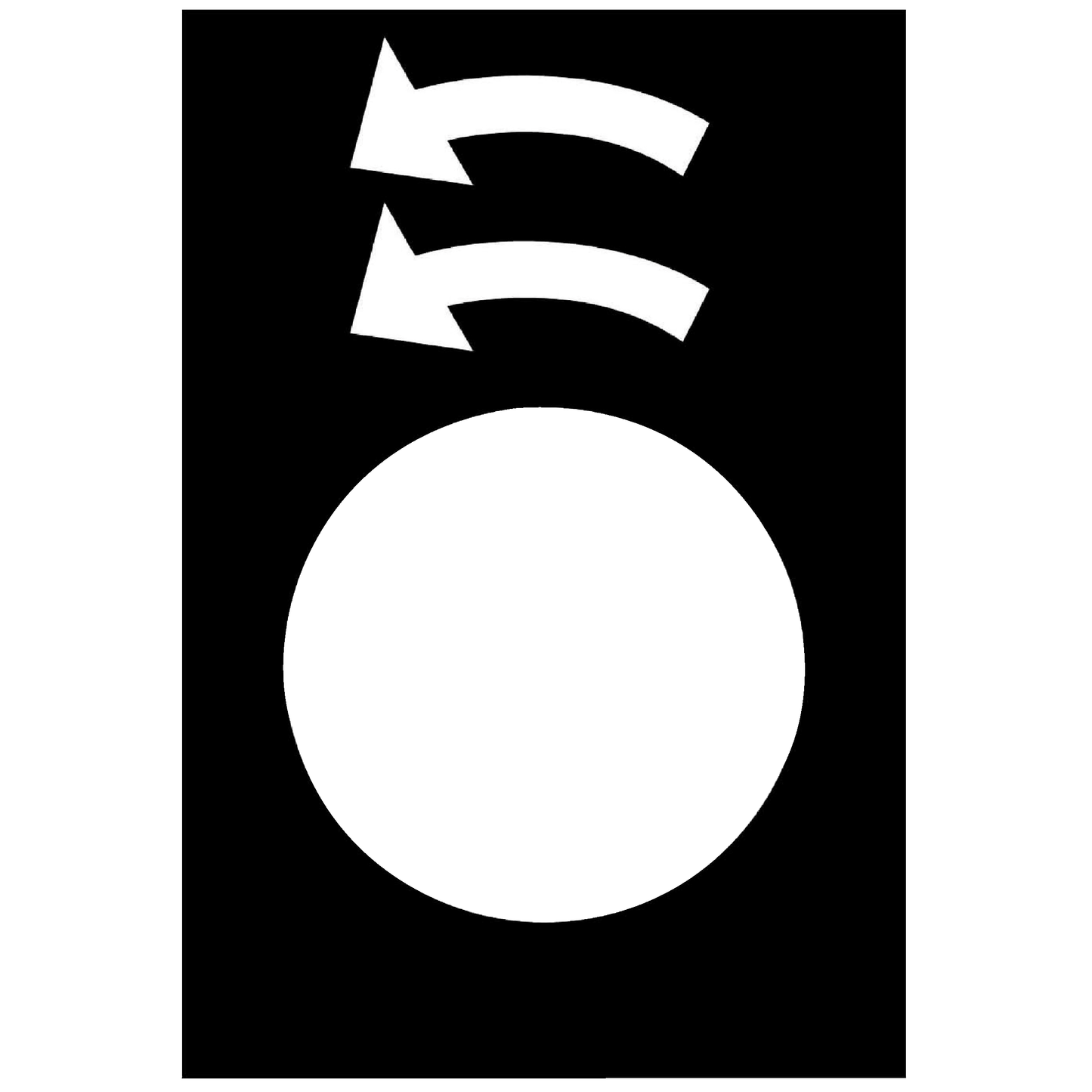 Schneider Electric-ZB2BY2923-Harmony - étiquette - 30x40mm - noir - rotation gauche GV