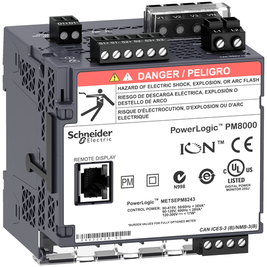 Schneider Electric-METSEPM8143-PowerLogic PM8000 essentielle - centrale de mesure - sans écran