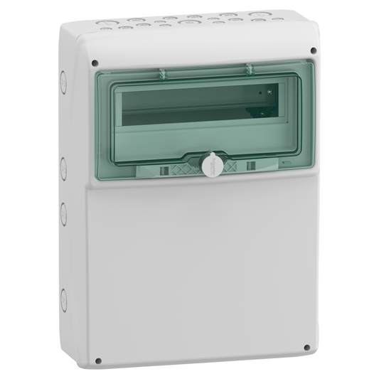 Schneider Electric-13167M-Mureva coffret Polyvalent face lisse 12+1 Modules 340x460mm