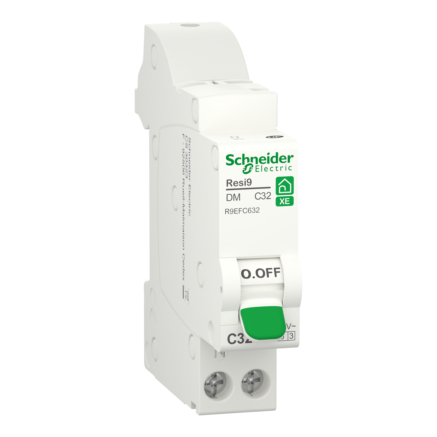 Schneider Electric-R9EFC632-Resi9 XE - disjoncteur modulaire - 1P+N - 32A - courbe C - embrochable