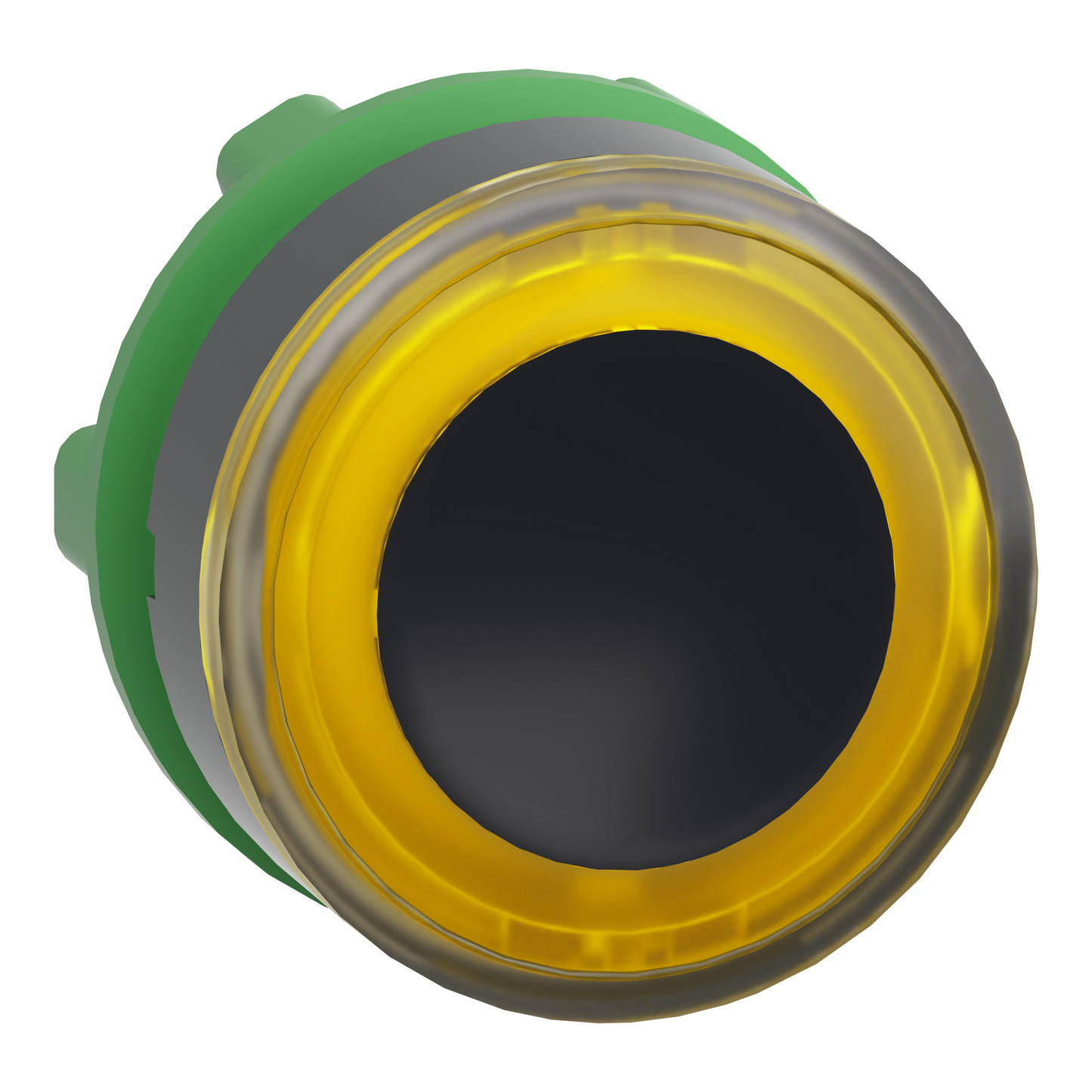 Schneider Electric-ZB5AW983-Harmony XB5 - tête bouton poussoir lum DEL - Ø22 - anneau - jaune