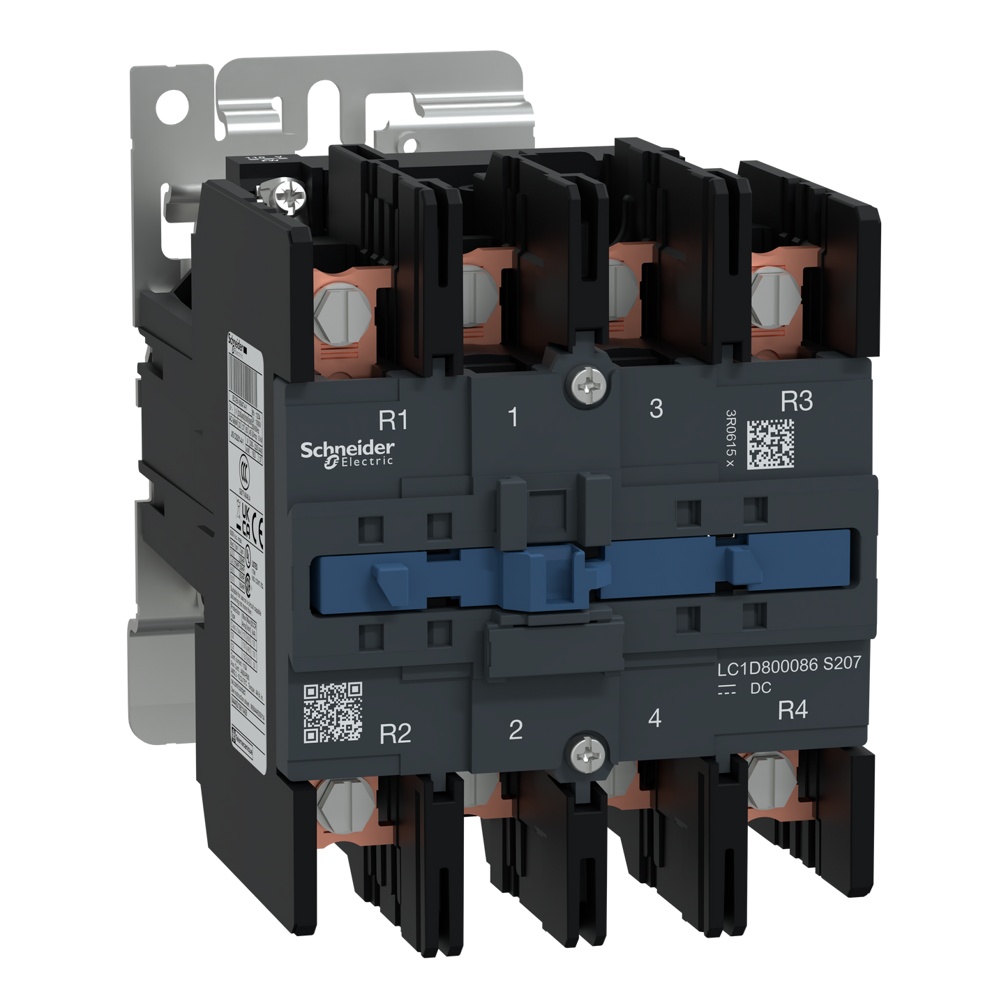 Schneider Electric-LC1D800086FWS207-TeSys D - contacteur S207 - 4P (2F+2O) AC-1 - 125A <=440V - 110Vcc