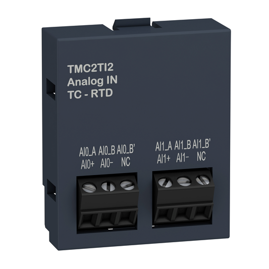 Schneider Electric-TMC2TI2-Modicon M221, cartouche 2 entrées température, types K/J/R/S/B/E/T/N/C/PT/NI